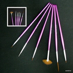 Set pensule profesionale din par natural 09